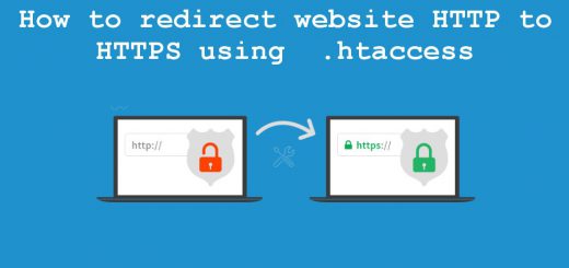 How to redirect website http to HTTPS using .htaccess