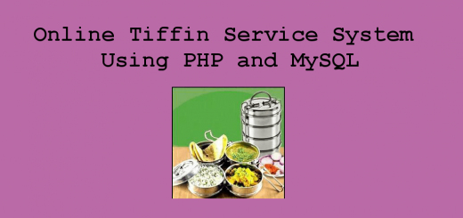 Online Tiffin Service System using PHP and MySQL